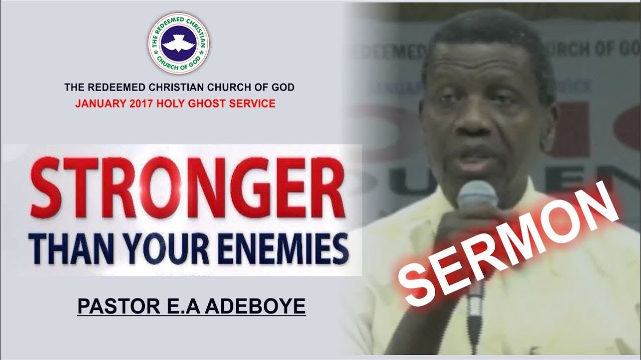 Pastor E.A Adeboye Sermon @ RCCG January 2018 HOLY GHOST SERVICE