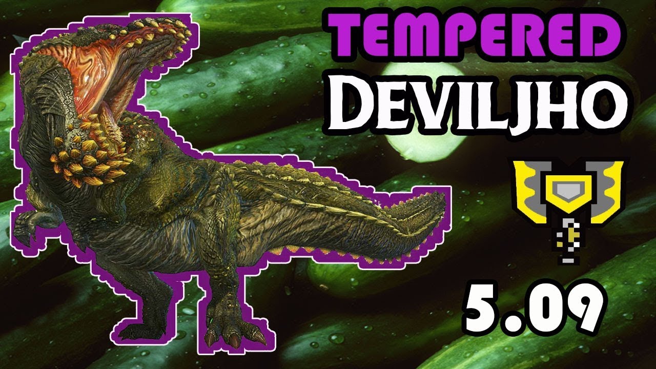 MHW:Tempered Deviljho Solo with Charge Blade 5.09 [Capture]