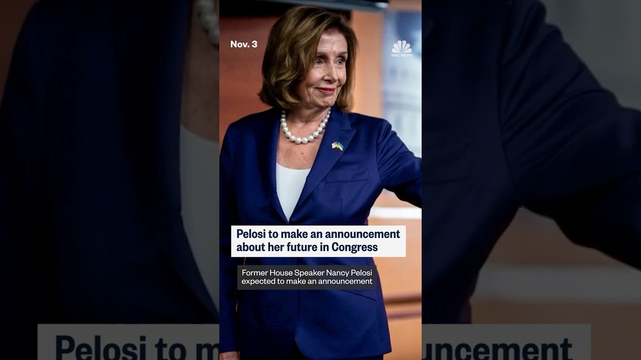 Pelosi to make an announcement about her future in Congress