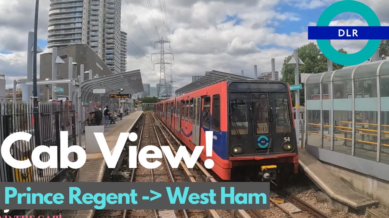 DLR full cab view (Prince Regent to West Ham)