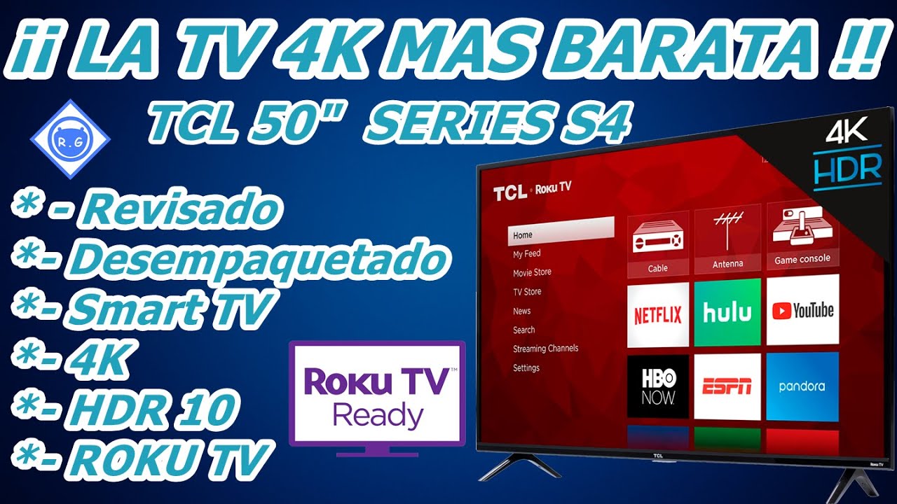TV 4k MAS BARATA TCL 50 pulgadas