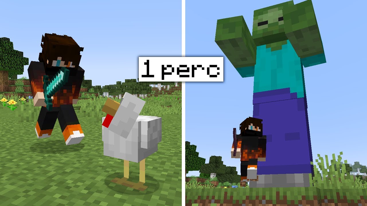 Minecraft, de Percenként Változnak a Mobok!