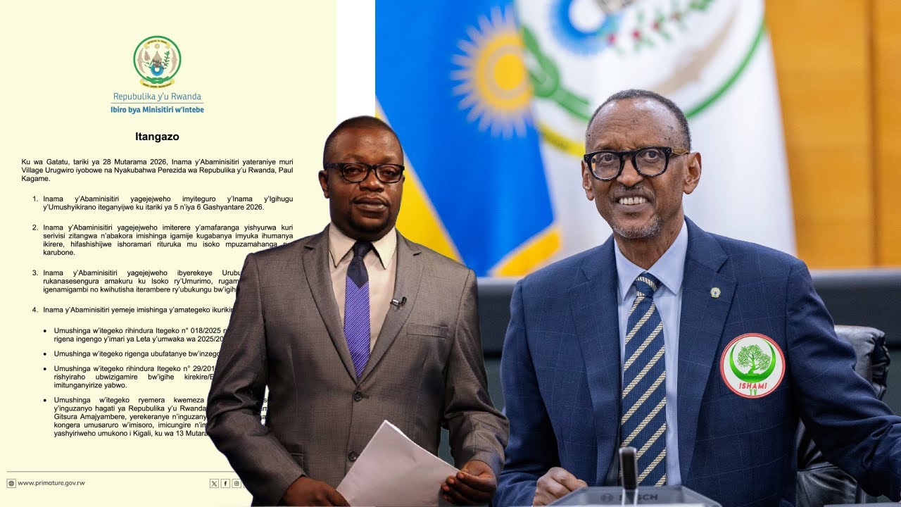 KURIKIRA IBYEMEZO BY'INAMA Y'ABAMINISITIRI YO KURI UYU WA GATATU 28|1|2025 UWERA JEAN  MAURICE