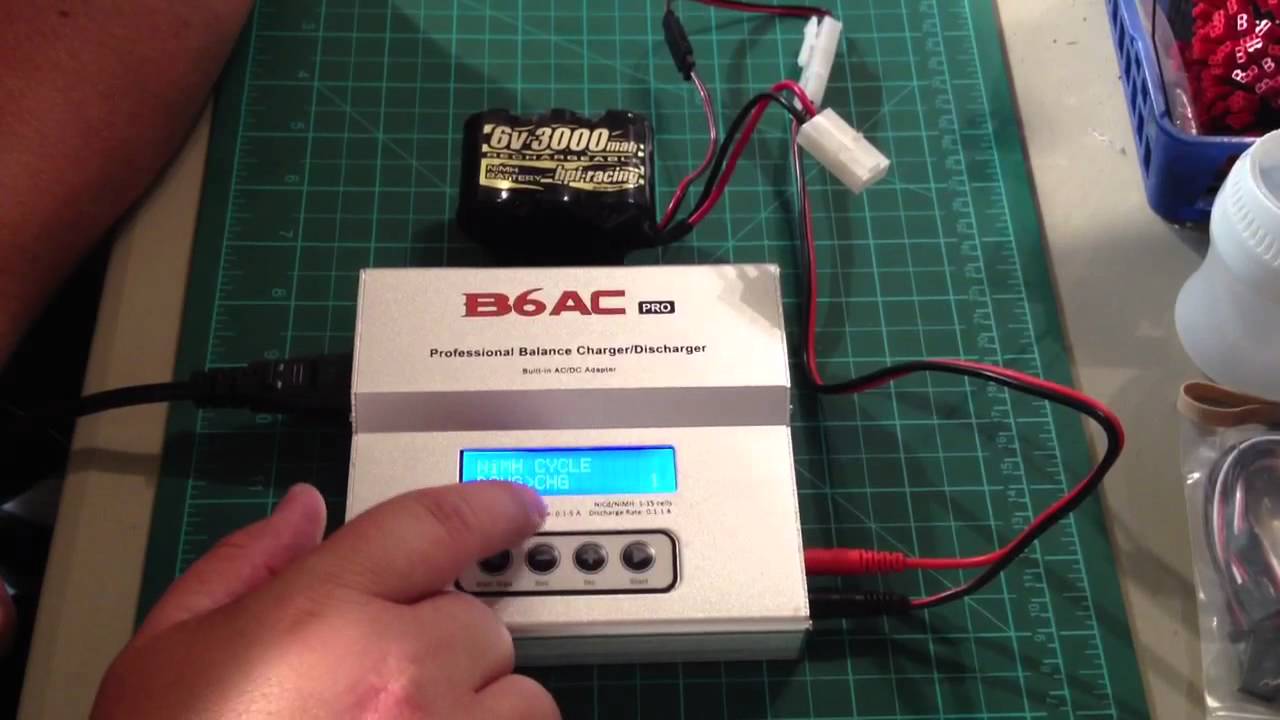 Charging a 6v NiMh Receiver Battery Pack for R/Cs