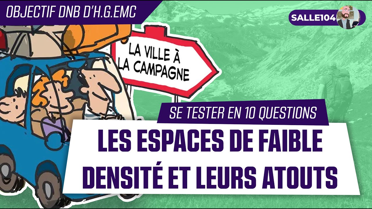 Se tester ✔︎ - Les espaces de faible densité et leurs atouts.