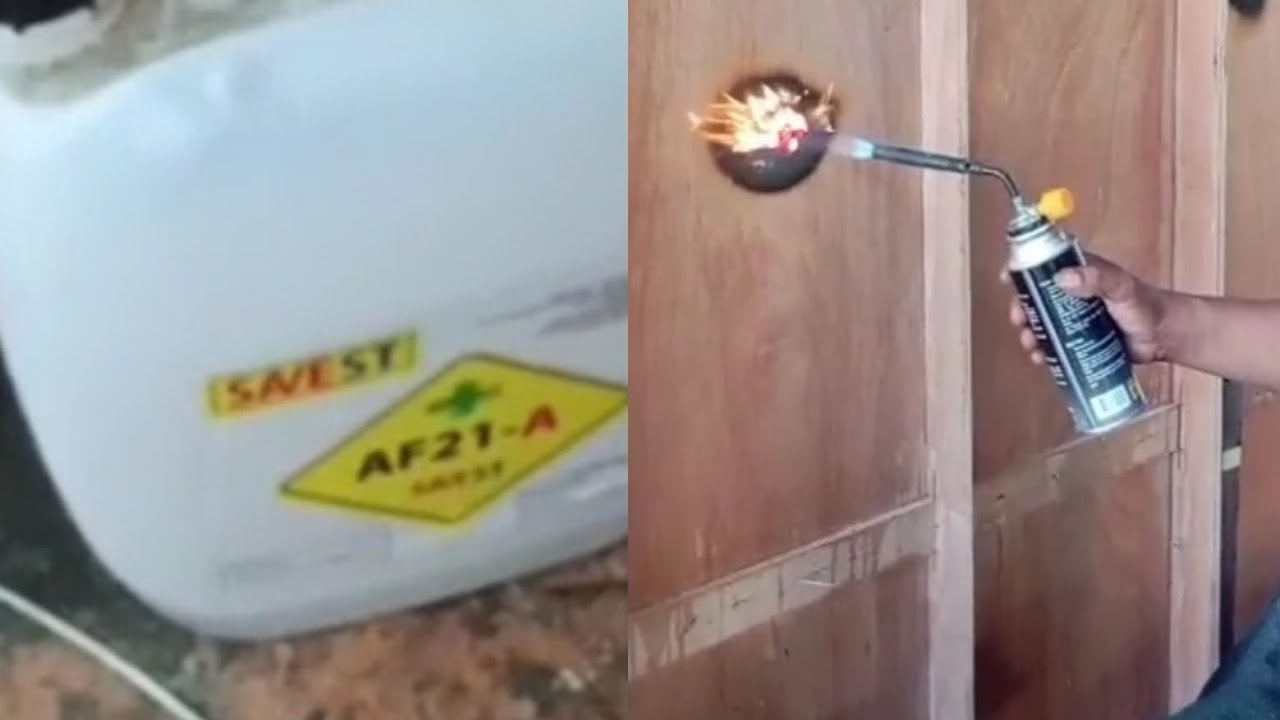 DISPLAY PRODUCT NO 911 : AF-21 FIRE RETARDANT / FLUID FIREPROOF #fireproof#cairan#antiapi