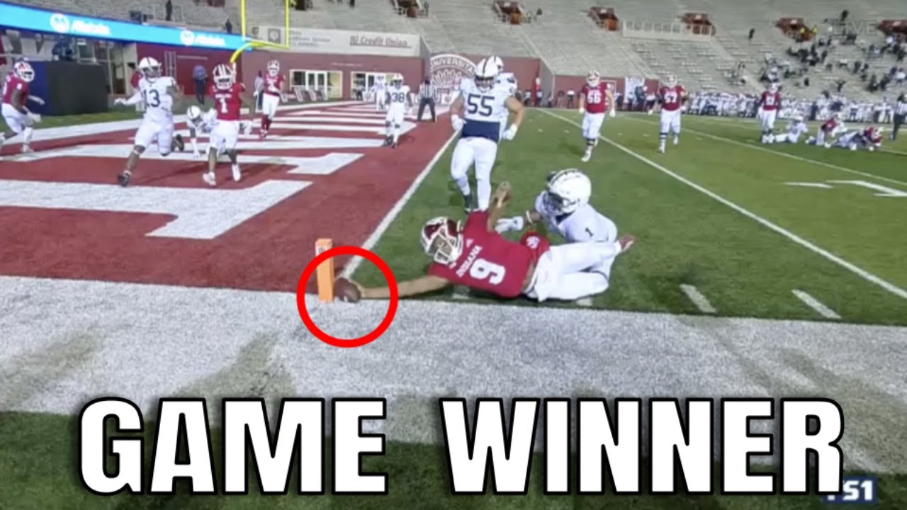 Indiana Game Winning Touchdown / Two Point Conversion vs #8 Penn State 2020