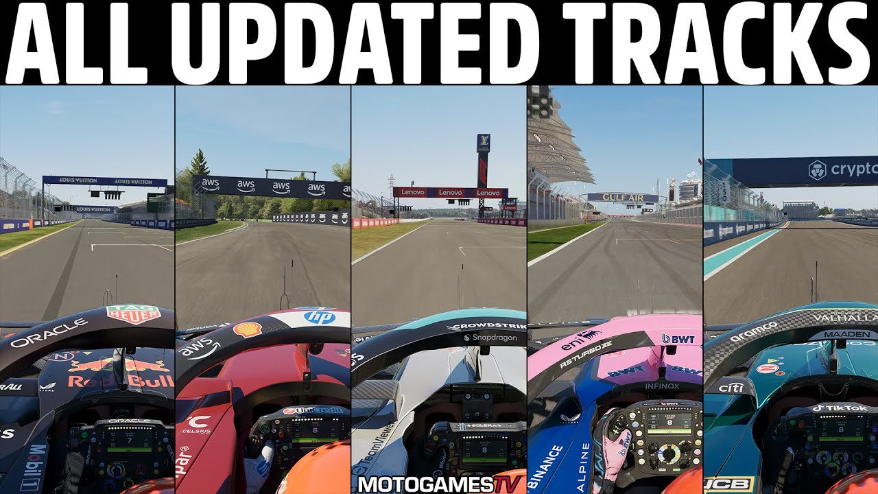 F1 24 vs F1 25 - Updated Tracks Comparison | Melbourne, Imola, Suzuka, Bahrain, Miami