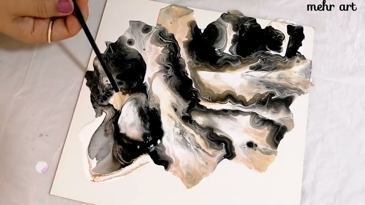 Watching Colors Dance 💃🎨| Blow Painting Art 🌬️☺️