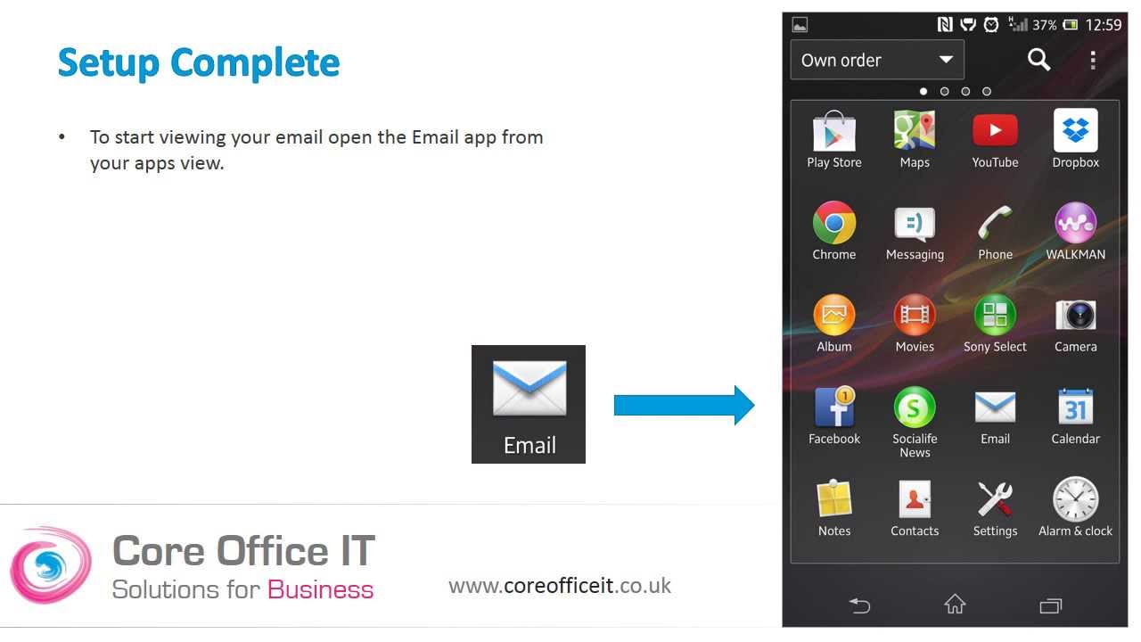 Set up Microsoft Office 365 on your Android mobile phone
