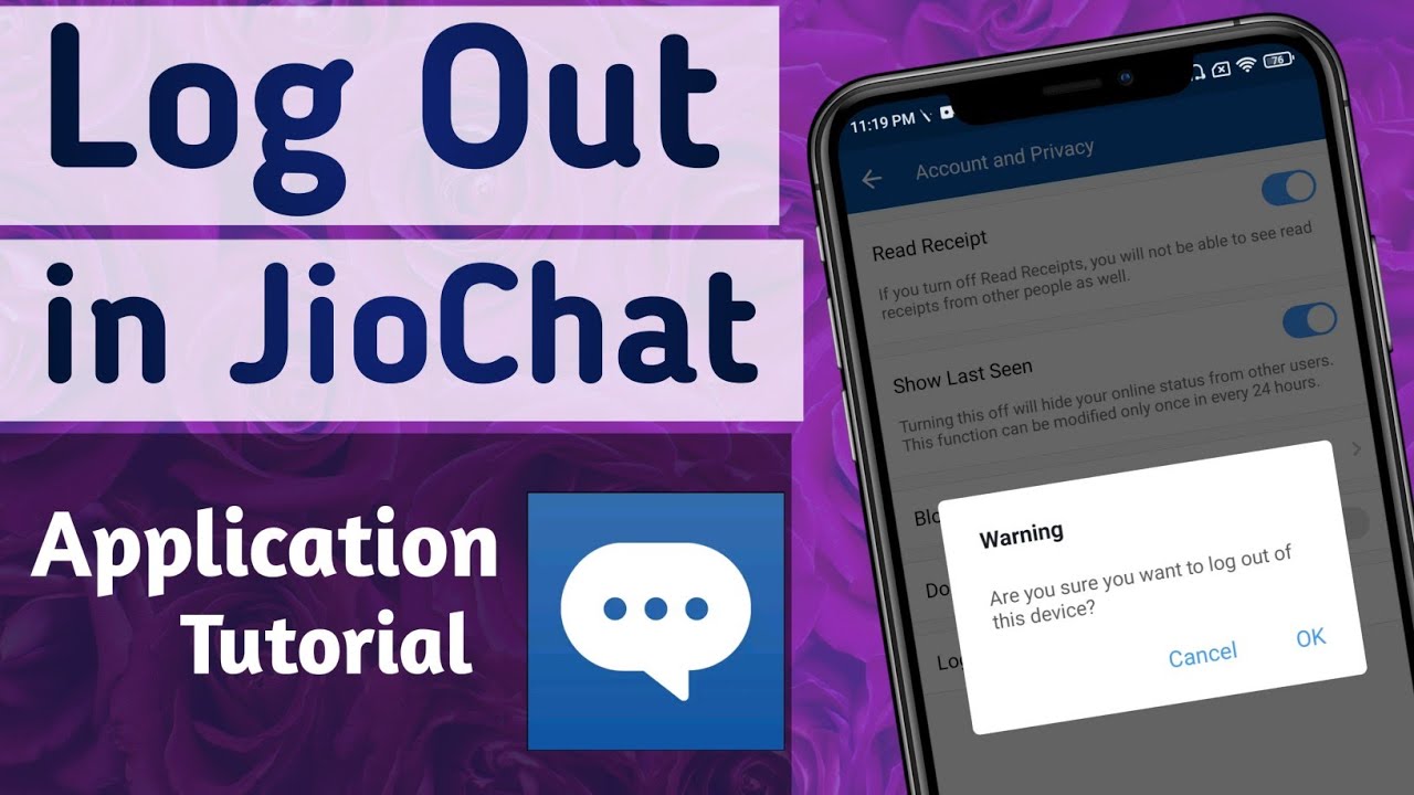 How to Logout Account in JioChat App