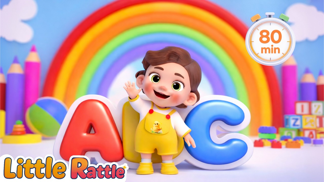 Kids Educational Songs Compilation | ABC Song, Number Song, 10 in the Bed & More | Little Rattle
