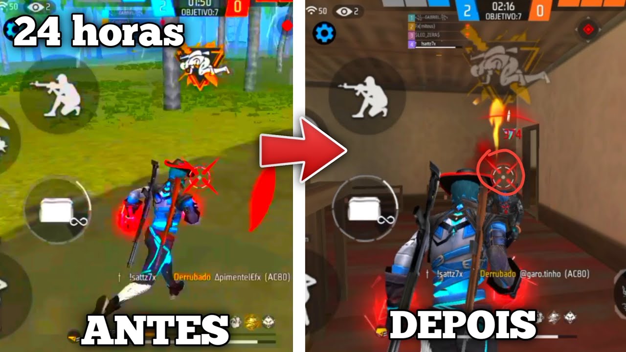 Passei 24 horas No HUD De 3 dedos No Freefire ! 😱🔥 (white FF)