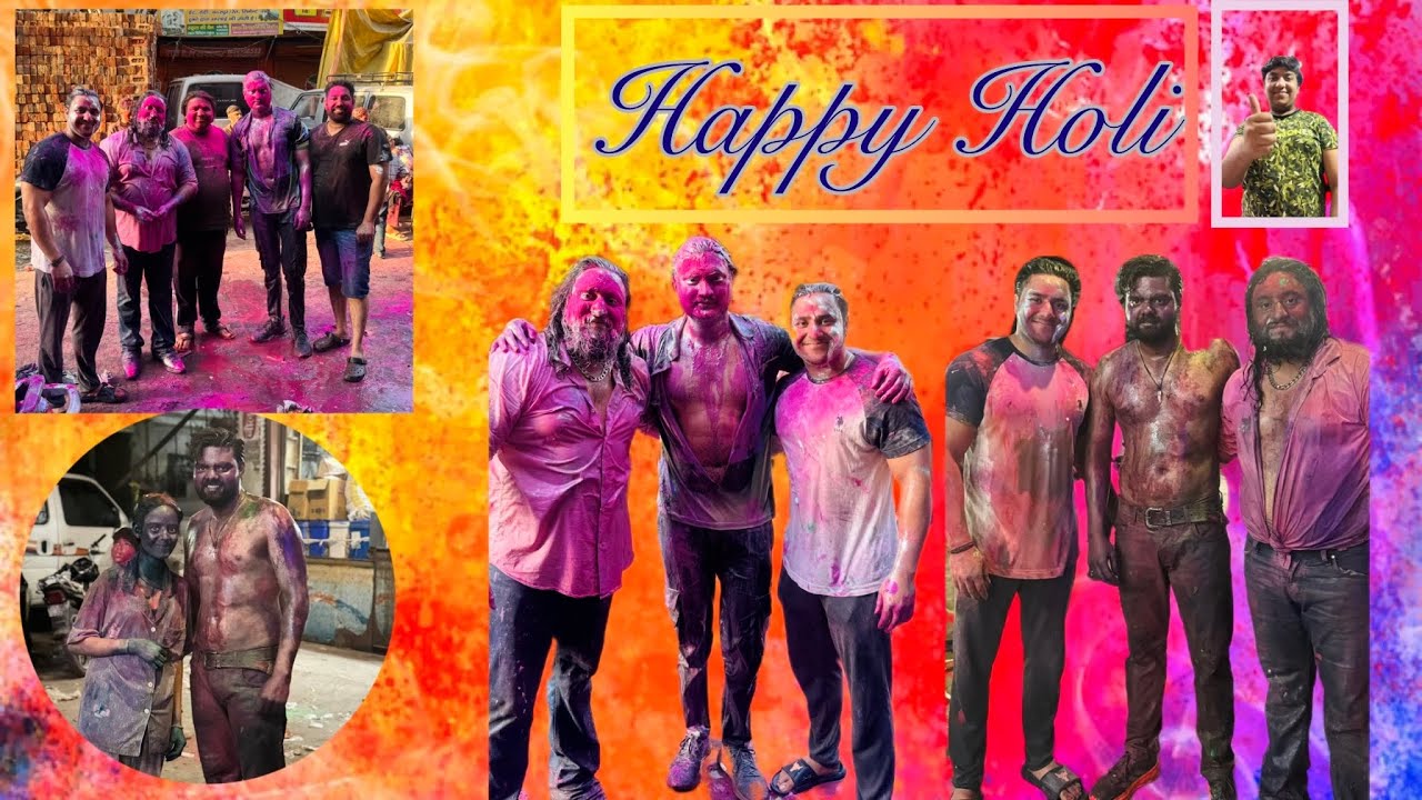 Jija ka hua bura haal happy holi to all my friends #holi #familyvlog #vlog #famil