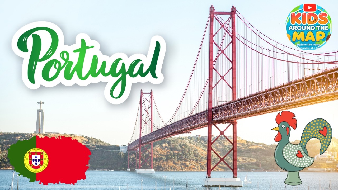 Portugal for Kids 🇵🇹 Oldest Country, Yummy Nata & Fun Facts! | Kids Around the Map