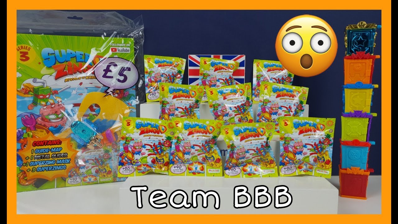 SUPERZINGS SERIES 3! BRAND NEW TOYS! Blindbags and Starter Pack with guide map and Superzings Mask