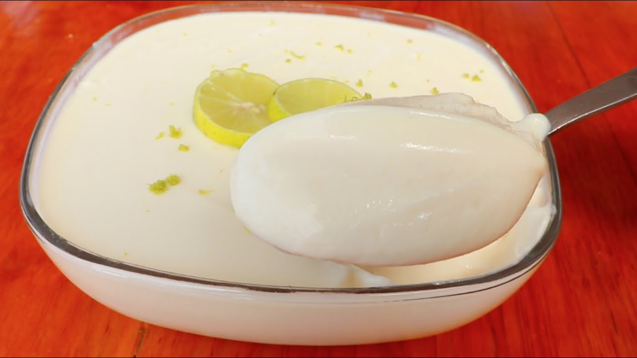 CREMOSO DE LIM&Oacute;N EN MENOS DE 10 MINUTOS&iexcl;&iexcl;&iexcl; SOLO 3 INGREDIENTES 🍋(INCREIBLEMENTE DELICIOSO)