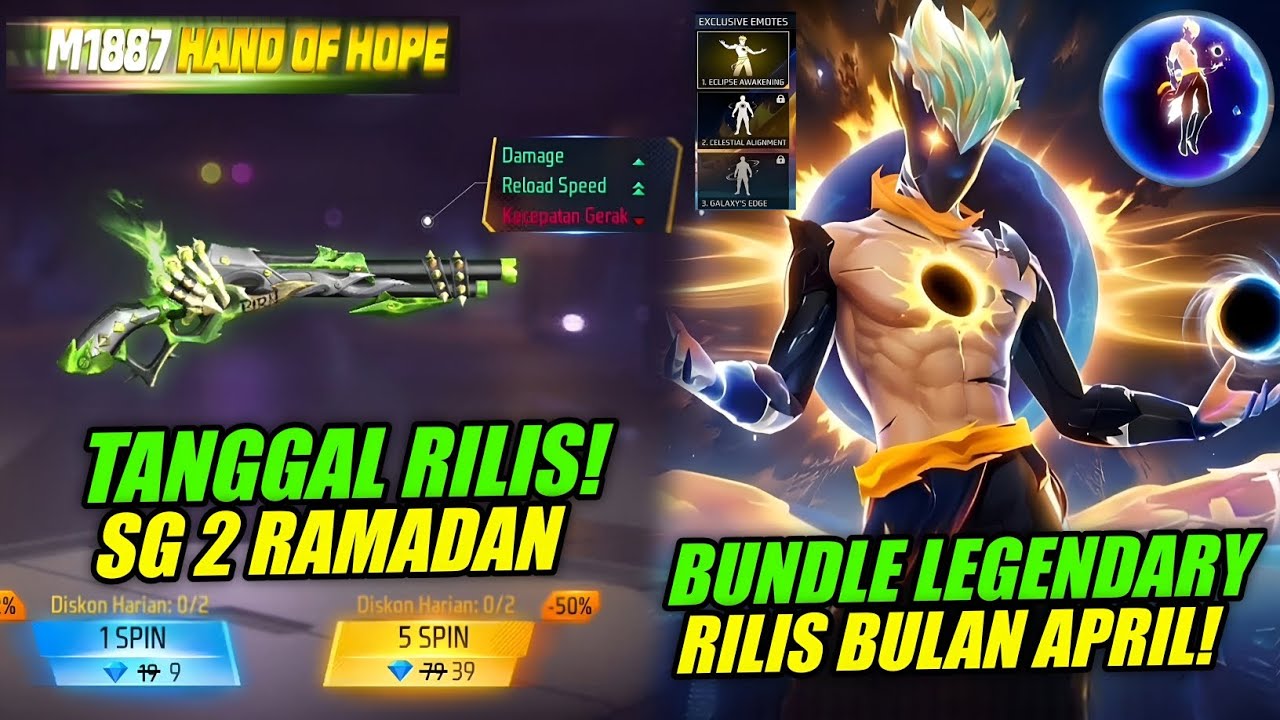 CATAT! 😱 TANGGAL RILIS SG2 LUMUT RAMADAN FF + BUNDLE LEGENDARY BULAN APRIL 2026 - Free Fire 