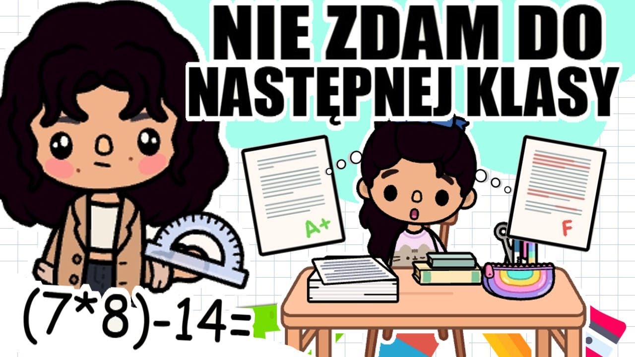 📚 CZY KAŚKA ZDA DO NASTĘPNEJ KLASY⁉️ 😱 Wielki test z MATMY! | szkolne historyjki Toca Boca
