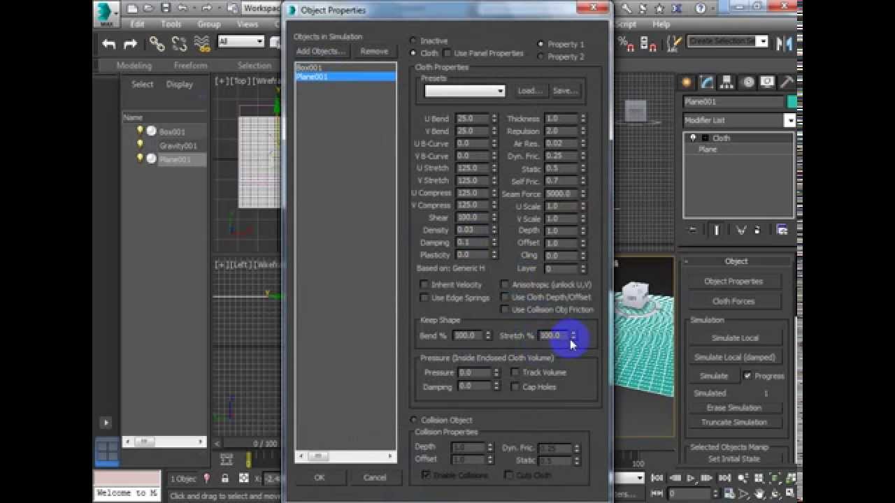 Cloth Modifier in 3DS Max - Quick Tutorial