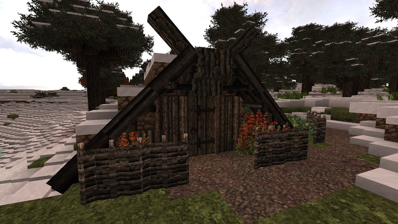 Minecraft Conquest reforged | tutorial small viking house