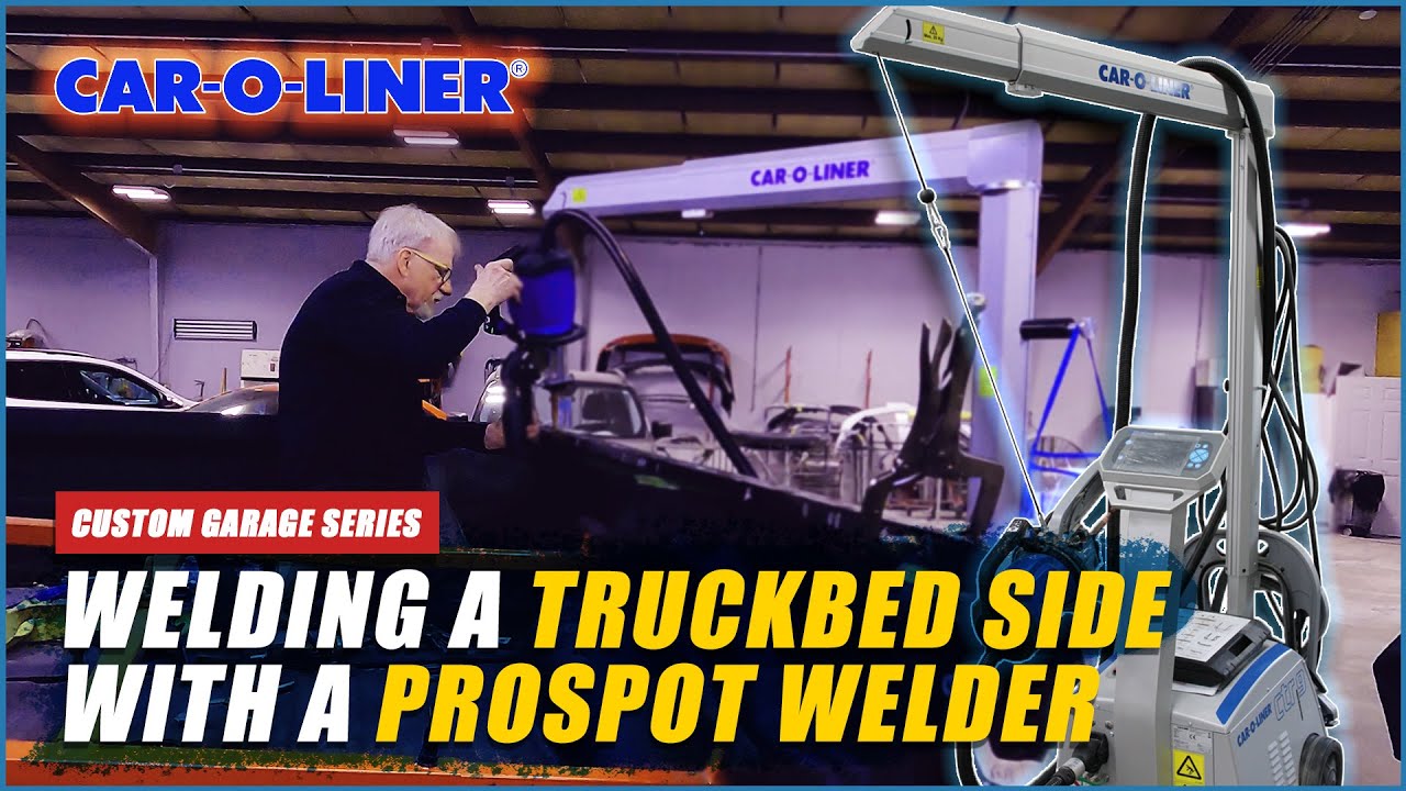 Welding A Truck Bedside With A Car- o- liner ctr 9- Prospot Welder