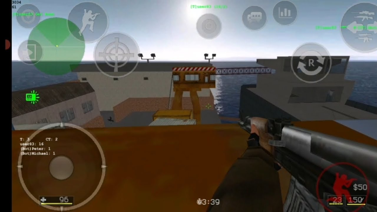 CS.Portable - Harbor gameplay 1vs4