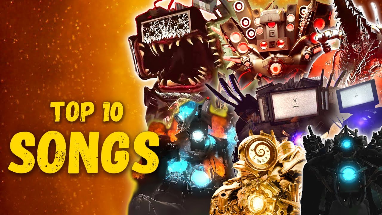 TOP 10 SONGS | ZOMBIE TITAN TV MAN, TITAN CAMERAMAN, TITAN SPEAKERMAN, TITAN DRILLMAN Skibidi Toilet