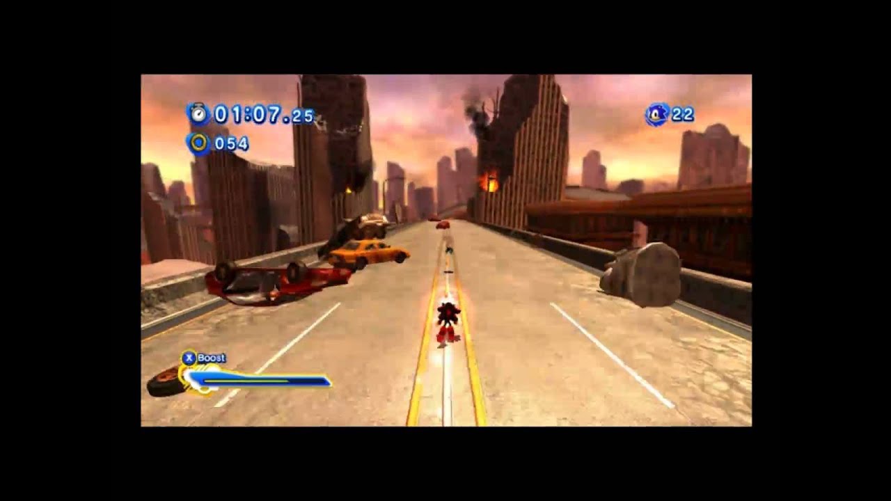 Sonic Generations - Shadow[Fixed Model] VS Silver.mp4