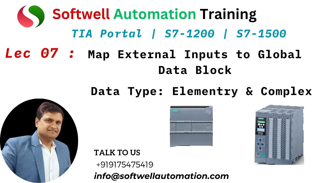 #lecture 07 How to develop Input mapping Page in #tiaportal V17 | User dataTypes | PLC Data Types