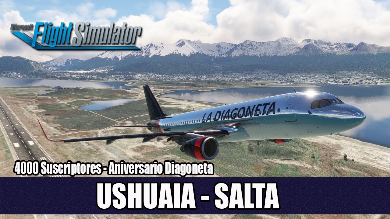 Flight Simulator 2020 ✈️ | Vuelo Online | Ushuaia a Salta | Festejo 4000 suscriptores