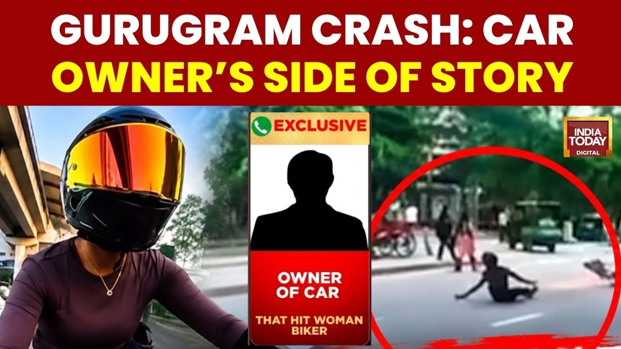 Gurugram Biker Crash: India Today Speaks To Car Owner Over CCTV Incident | Gurugram Biker Video