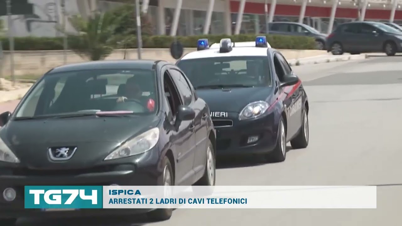 ISPICA - ARRESTATI 2 LADRI DI CAVI TELEFONICI