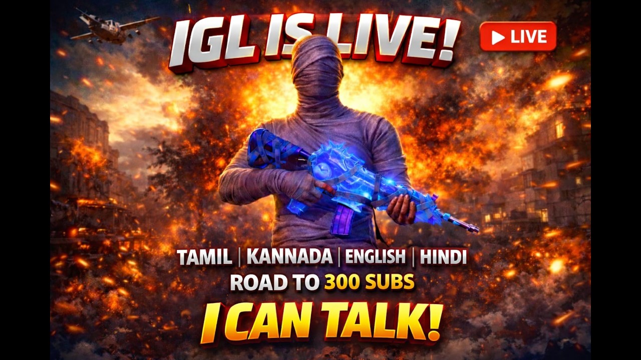 IGL IS LIVE 👑 | BGMI Live | Erangel Squad Full Enjoy ❤️ #bgmilive #live #bgmi #fun #pubg