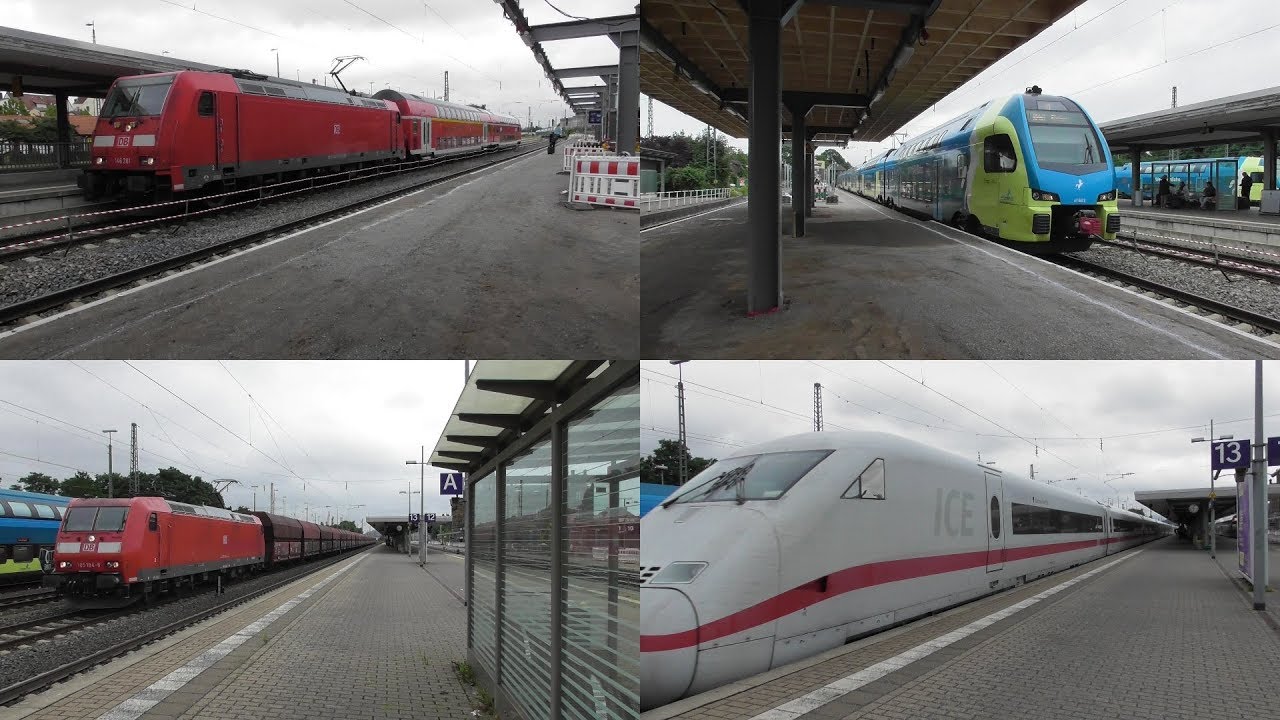 Bahnverkehr in Minden(Westf) 2019 mit ICE, IC, RE78 Ersatzzug, Güterzügen, Regionalzügen & S-Bahn