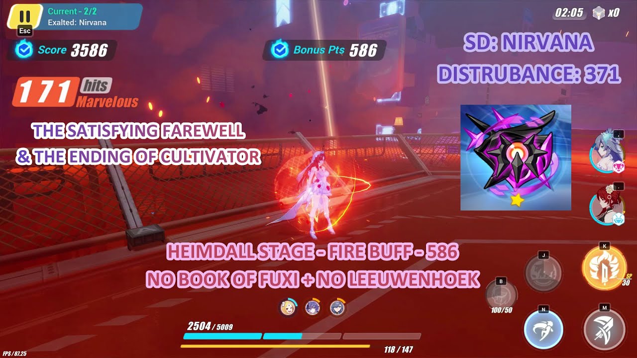 [HI3 SEA] The Satisfying Farewell with Heimdall & Back to RL (SD:Nirvana - D371 - VK AE BR - 586)