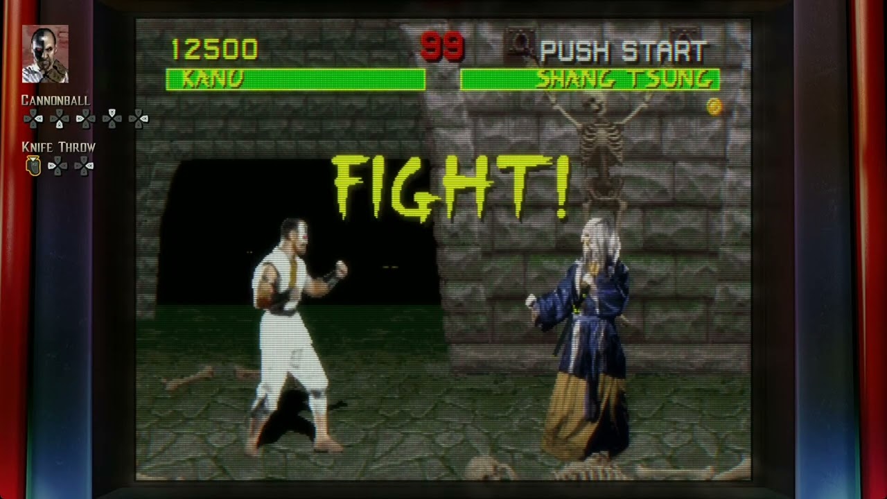 Mortal Kombat (1992 - Arcade - Legacy Kollection) Kano vs Goro and Shang Tsung