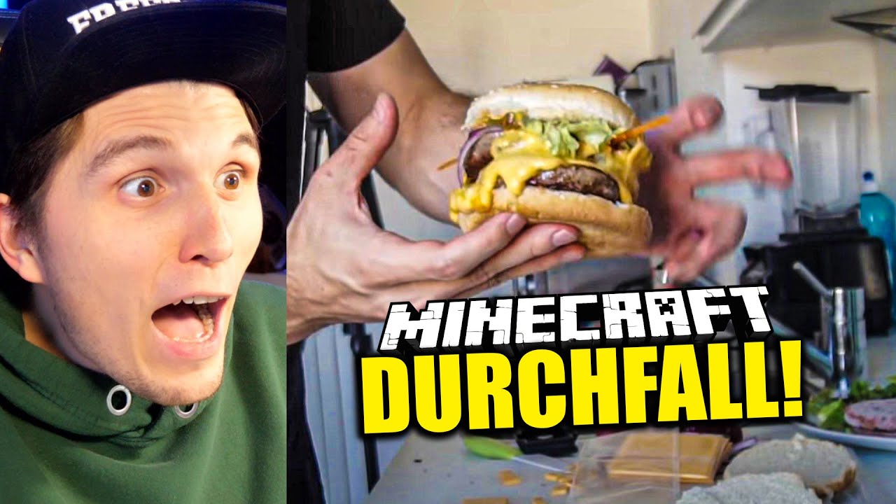 Paluten REAGIERT auf den Minecraft Burger (deswegen hatte ich Durchfall)
