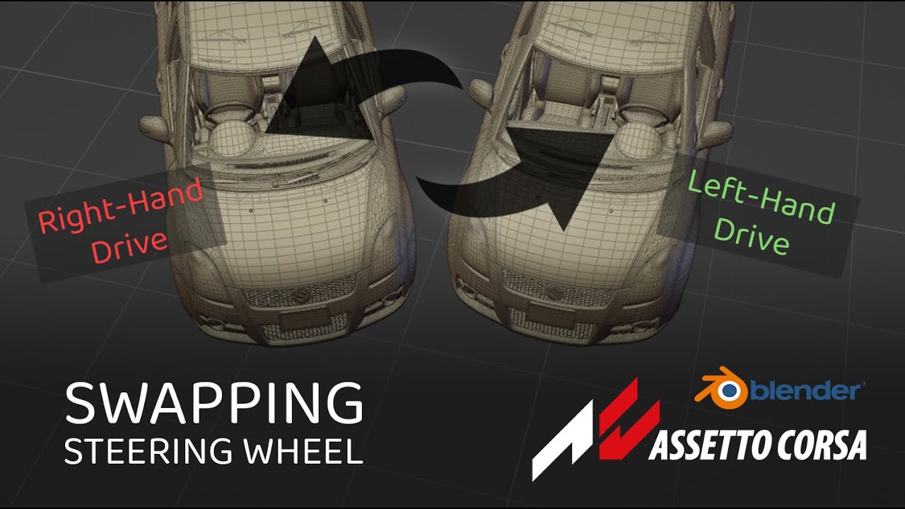 Руководство по моддингу Assetto corsa _ Замена стороны руля _ Правый / левый руль