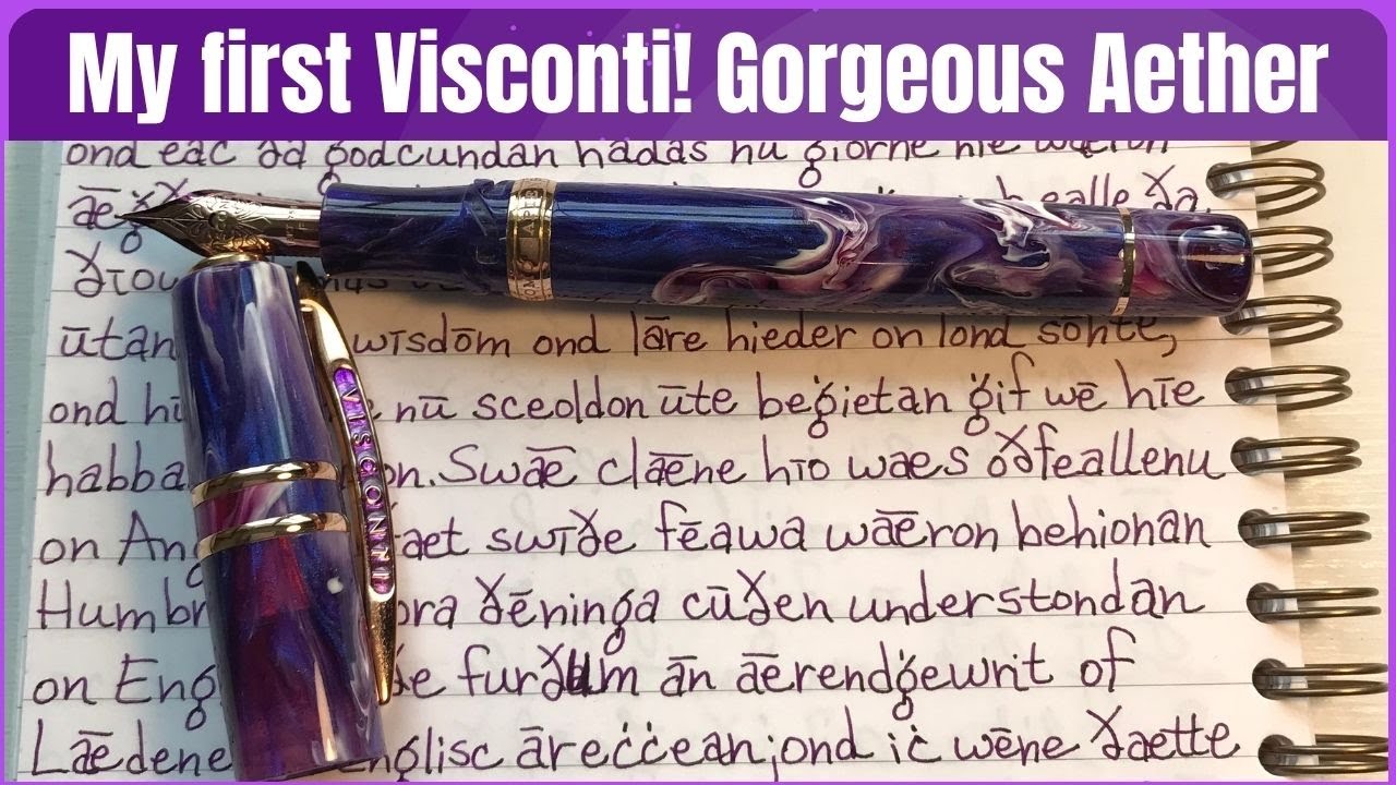 My first Visconti! The beauty of Aether, the grail pen I didn't know I needed (New Pen Day)