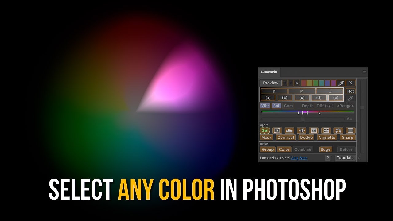 Lumenzia v11 5 Custom Color Masks   How to select any color in Photoshop