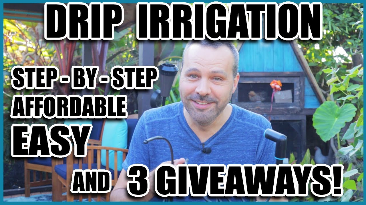 Drip Irrigation Made EASY! Plus 3 GIVEAWAYS! How to install drip irrigation system.