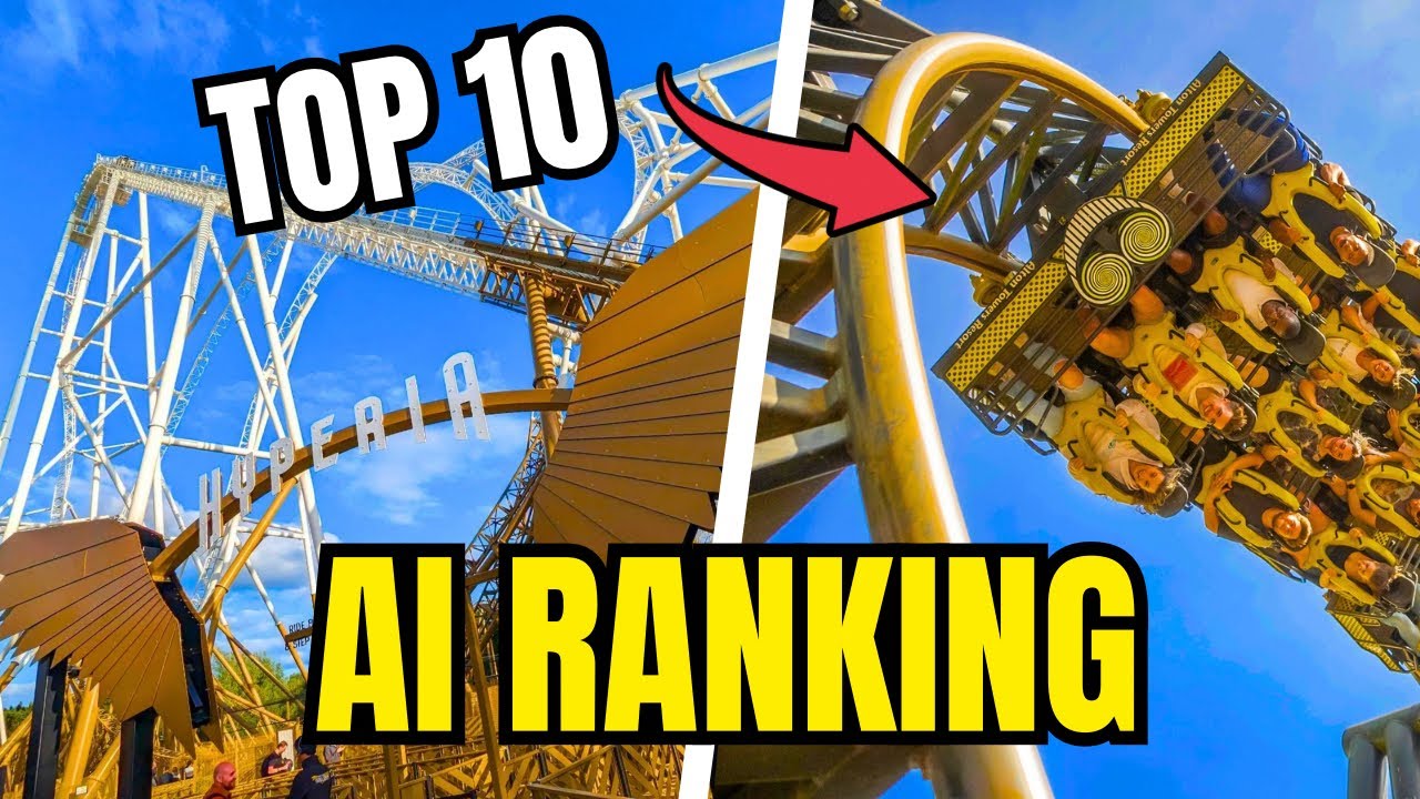 TOP 10 UK Rollercoasters According to AI