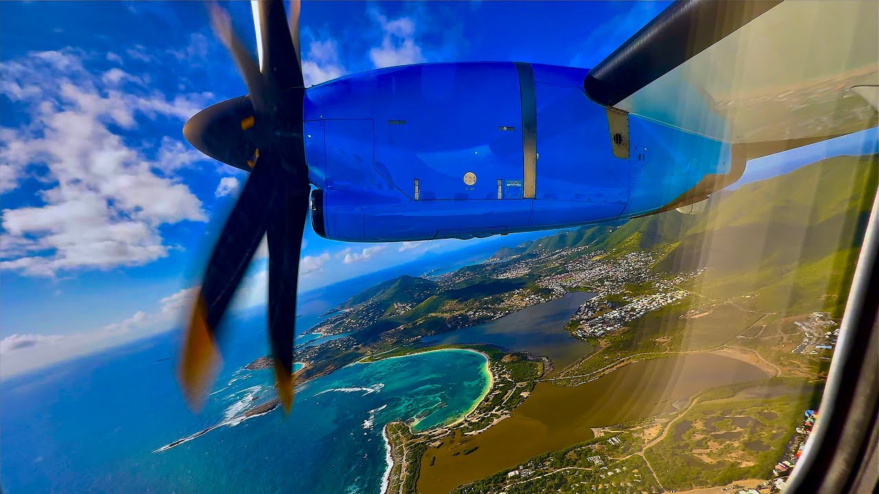 [4K] – Full Flight – Air Caraïbes – ATR ATR-72-600 – SFG-PTP – F-OSIL – TX301 – IFS 982