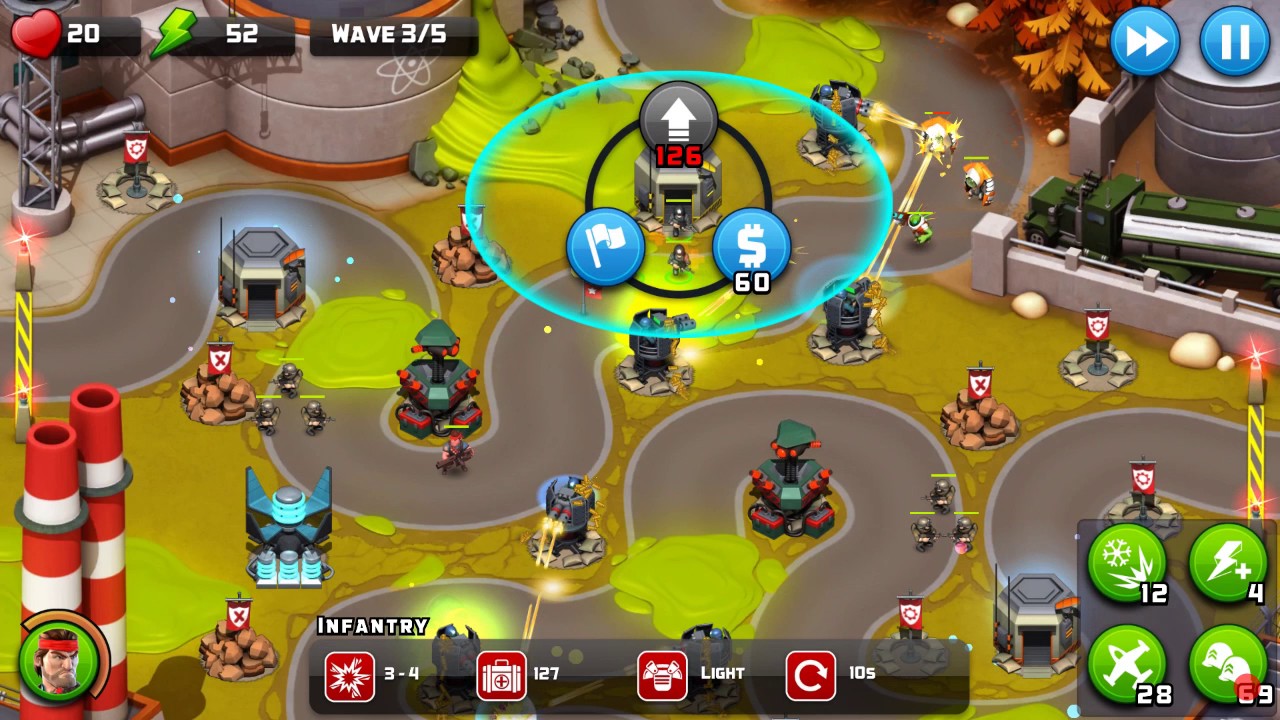 Alien Creeps TD - Level 45-Toxic Trail - Campaign 3 Stars