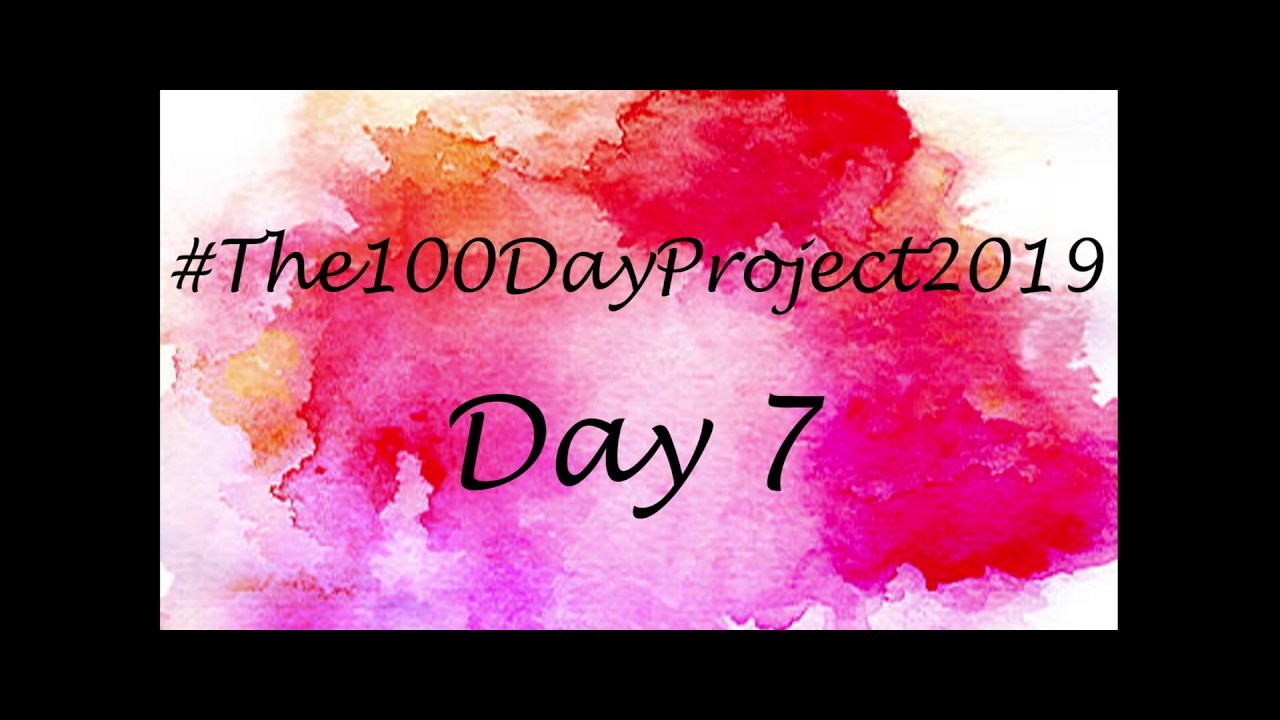The 100 Day Project 2019 - Day 7 : Hand lettering & Watercolor Leaves