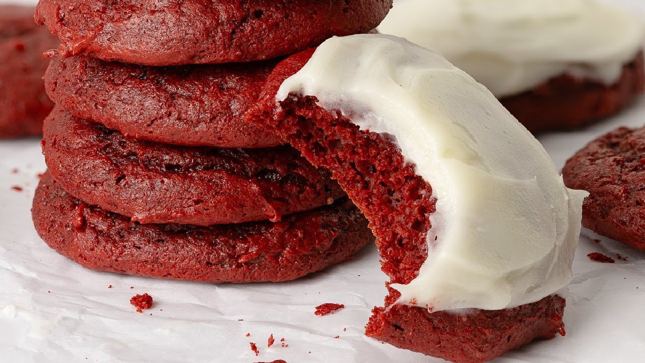 Transform Cake Mix into Heavenly Red Velvet Cookies