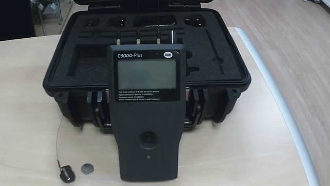 Profesjonalny szerokopasmowy wykrywacz podsłuch&oacute;w cyfrowych i analogowych C3000 Plus- GERMANO.com.pl
