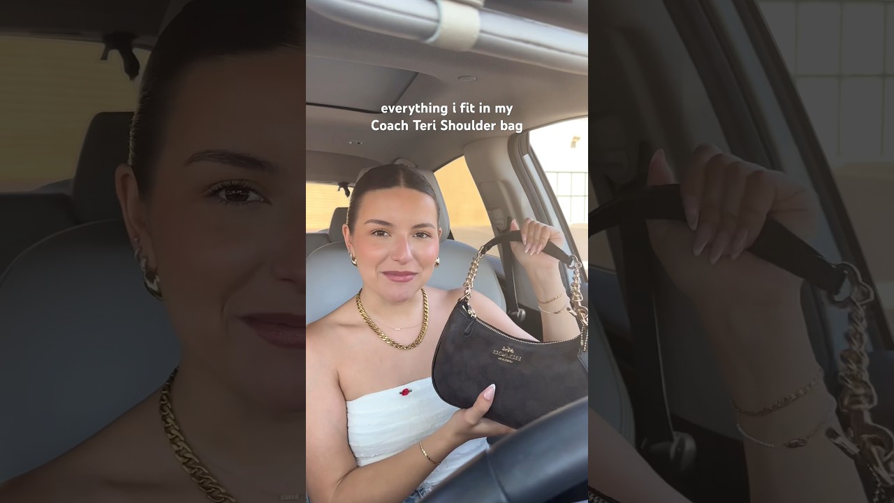 все, что я влезаю в свою сумку Coach Teri