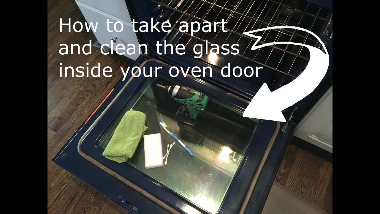 How to clean inside oven glass doors
